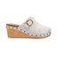 Corky’s Who Knew ivory clog with lightweight platform sole and slip on design