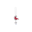 The ganz Cardinal Car Charm is a hanging ornament showcasing a vibrant red cardinal with floral accents and dangling clear and silver charms, suspended from a silver chain—a beautiful spiritual symbol often cherished as a heartfelt reminder of loved ones.
