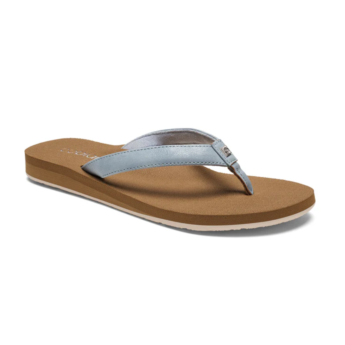 A single COBIAN Skinny Bounce 2 Flip Flop in blue with a flat sole and cushioned footbed for lightweight comfort, displayed on a white background.