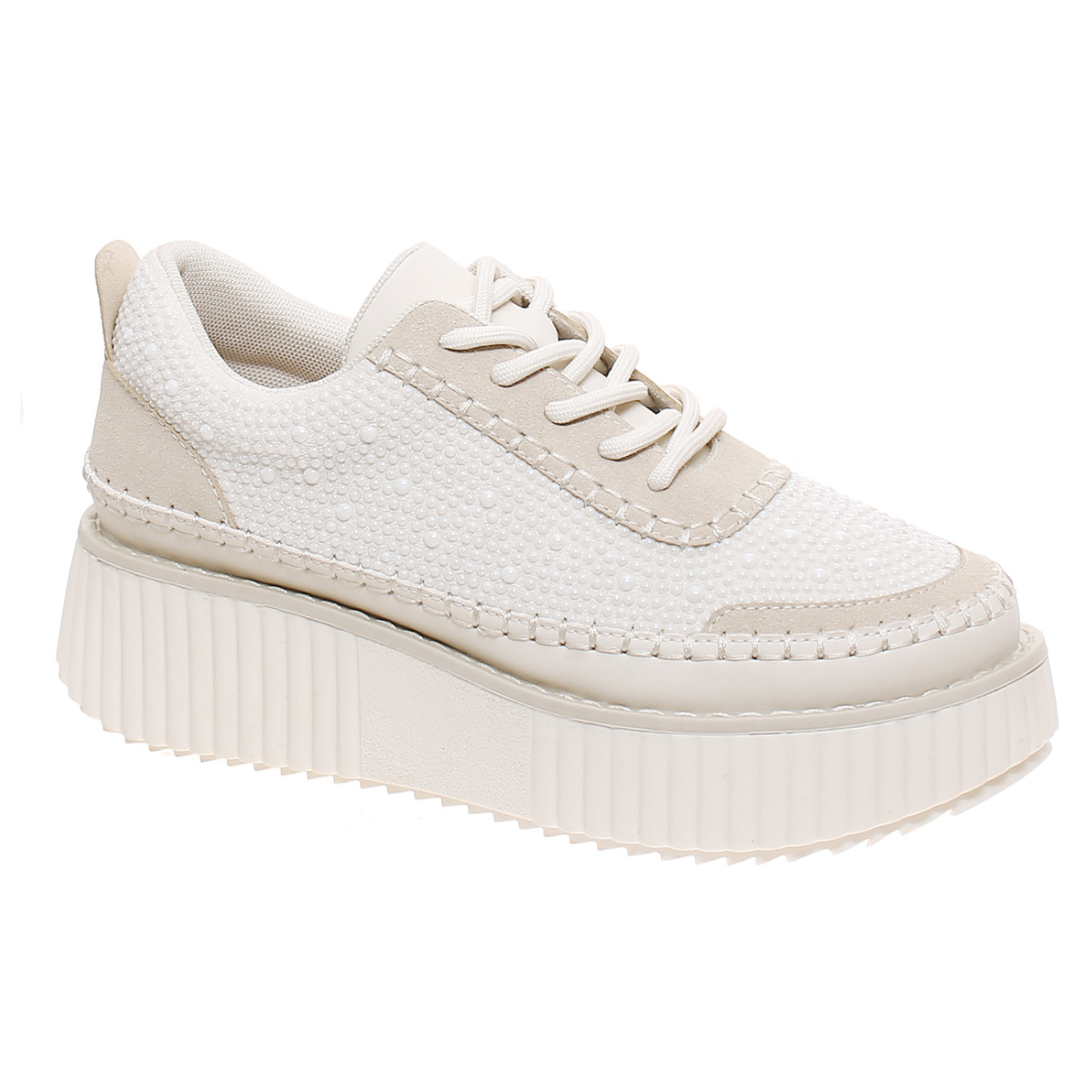 Fashion cream platform sneakers