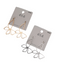 Two pairs of earrings designed like butterflies with open metal work, one pair in gold and the other in silver, attached to cards labeled "été," from the SPECIAL EFFECTS brand.
