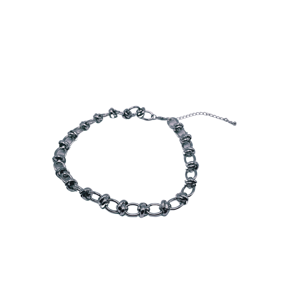 Introducing the SPECIAL EFFECTS 16" Silver Open Link Chain, a beautiful necklace with an open link design featuring interlocking ring links and an adjustable clasp.