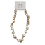 SPECIAL EFFECTS Pearl and 2 Tone Chain Link Necklace, featuring large white pearls and rhinestone accents, comes elegantly displayed on a branded card. Pair it with matching pearl earrings for a timeless look.