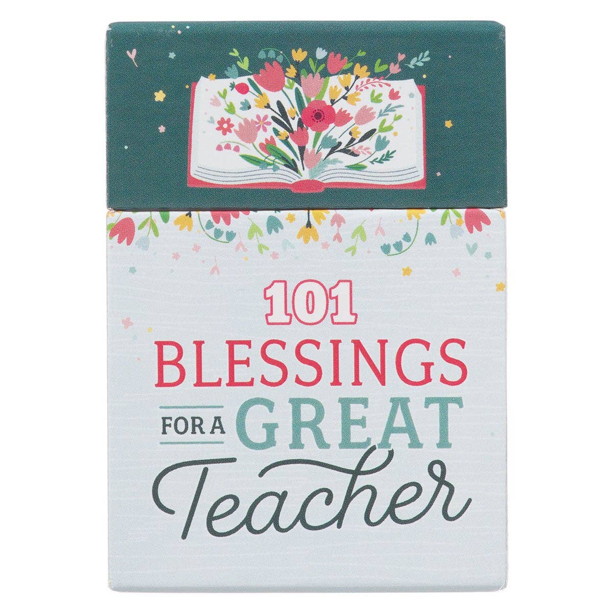 The "Box of Blessings for a Great Teacher" from Christian Art Gifts makes a thoughtful teacher appreciation gift, featuring colorful cards with uplifting messages and blessings for teachers.