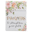 The Box of Blessings Prayers to Strengthen Your Faith by Christian Art Gifts features a white floral box adorned with pink and green flower illustrations and the words “PRAYERS to strengthen your faith” in gold and black script. Inside, you’ll find 50 beautifully designed, Scripture-based prayer cards to encourage and strengthen your faith.