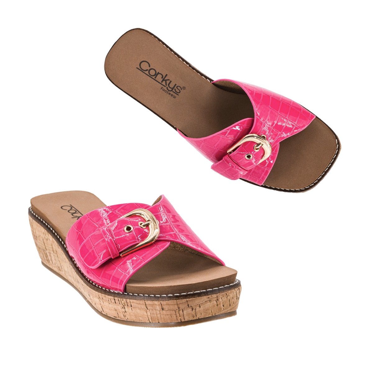 Reality Wedge Slide in Pink Secondary image