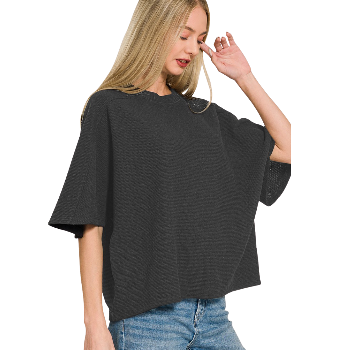 Double Knit Short Sleeve Top Secondary image