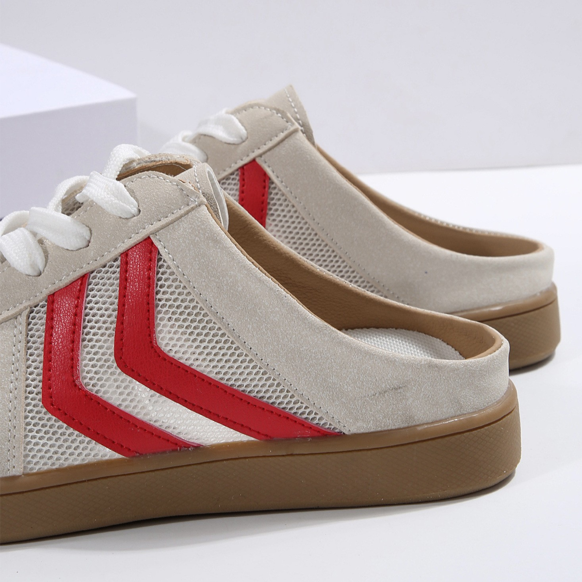 Mesh Low Back Slip On Sneakers Secondary image