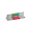 Four PUREfactory Naturals Flip Flop Cuticle Care Pens—each featuring a different fragrance and oil blend—are arranged in a row with colorful labels on a white background.