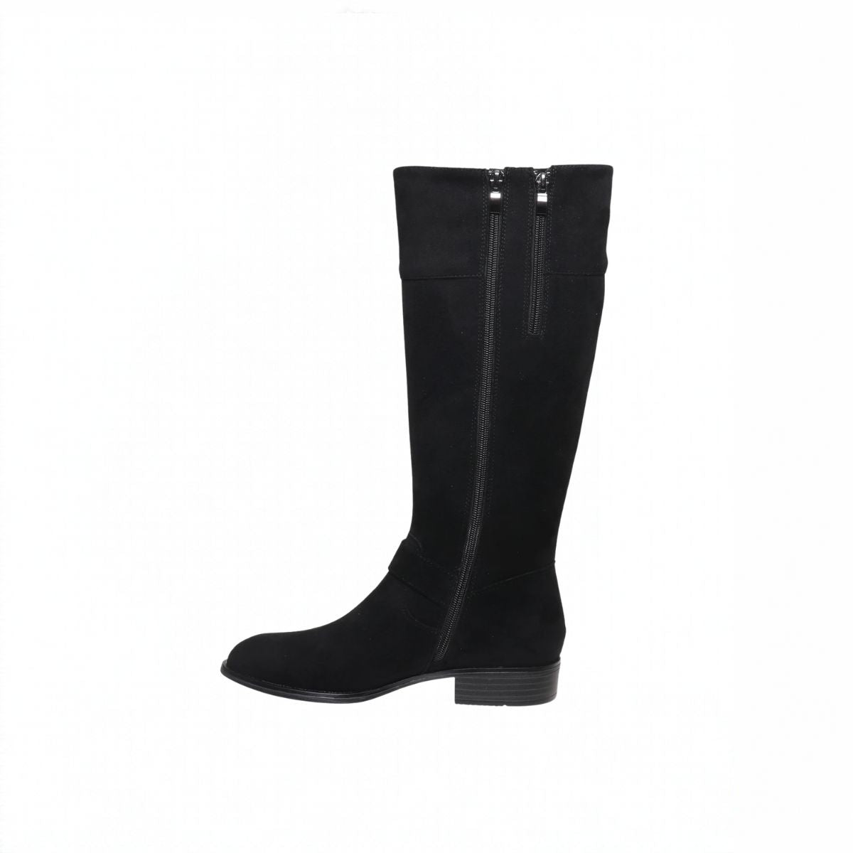 Pierre Dumas Nevada-3 Tall Boot – Black Faux Suede Secondary image