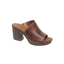 Pierre Dumas Morgen-13 27610 women's open-toe mule heel in whiskey brown