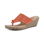 The White Mountain Beaux Espadrille Wedge features an orange perforated upper, open toe, and jute-wrapped sole for a comfy wedge heel—ideal for fashion-forward women’s style.