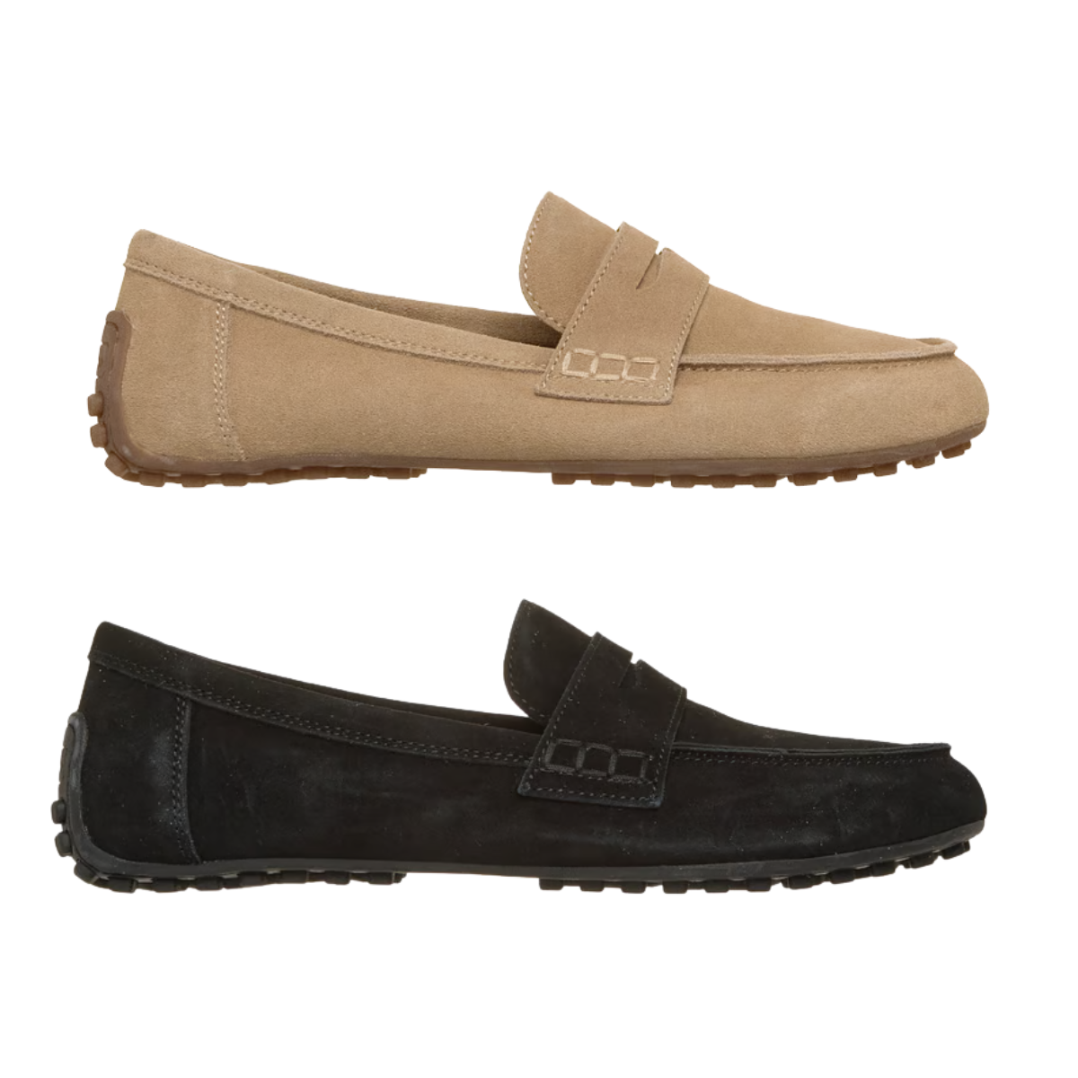 Women's Skechers Cleo Driver Smooth Lane genuine suede penny loafer with flexible driving moc sole Main image