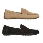 Women's Skechers Cleo Driver Smooth Lane genuine suede penny loafer with flexible driving moc sole