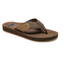 The COBIAN Men's Draino 2 Flip Flop in brown features wide fabric straps, a textured non-slip footbed, and a slightly elevated sole, shown against a white background.