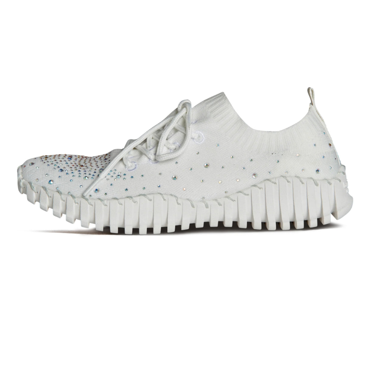 Gravity White Sneakers with Crystal Secondary image