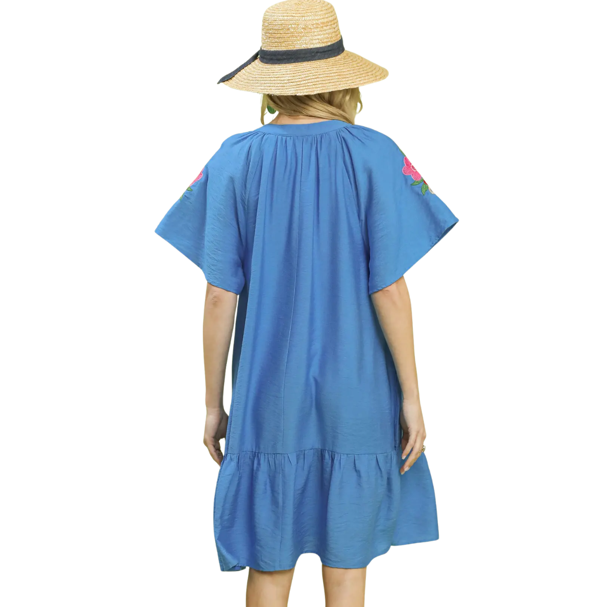 Embroidered Sleeve Dress Secondary image