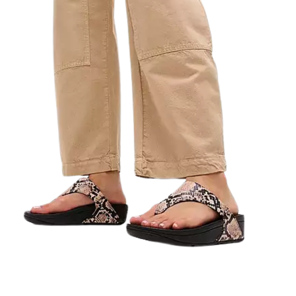 Lulu Snake Print Flip Flop Secondary image