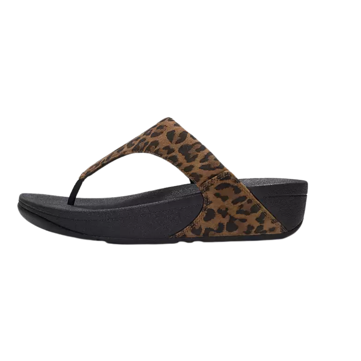 Lulu Leopard Suede Toe Post Sandals Secondary image