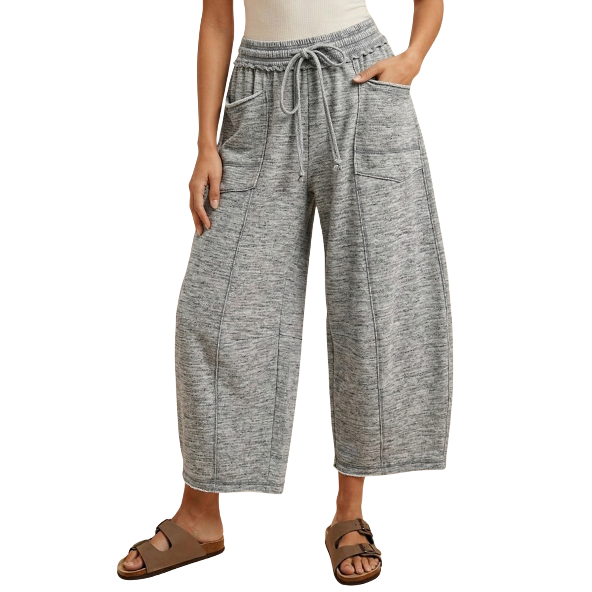 Mineral Wash Barrel Fit Utility Knit Pants Secondary image