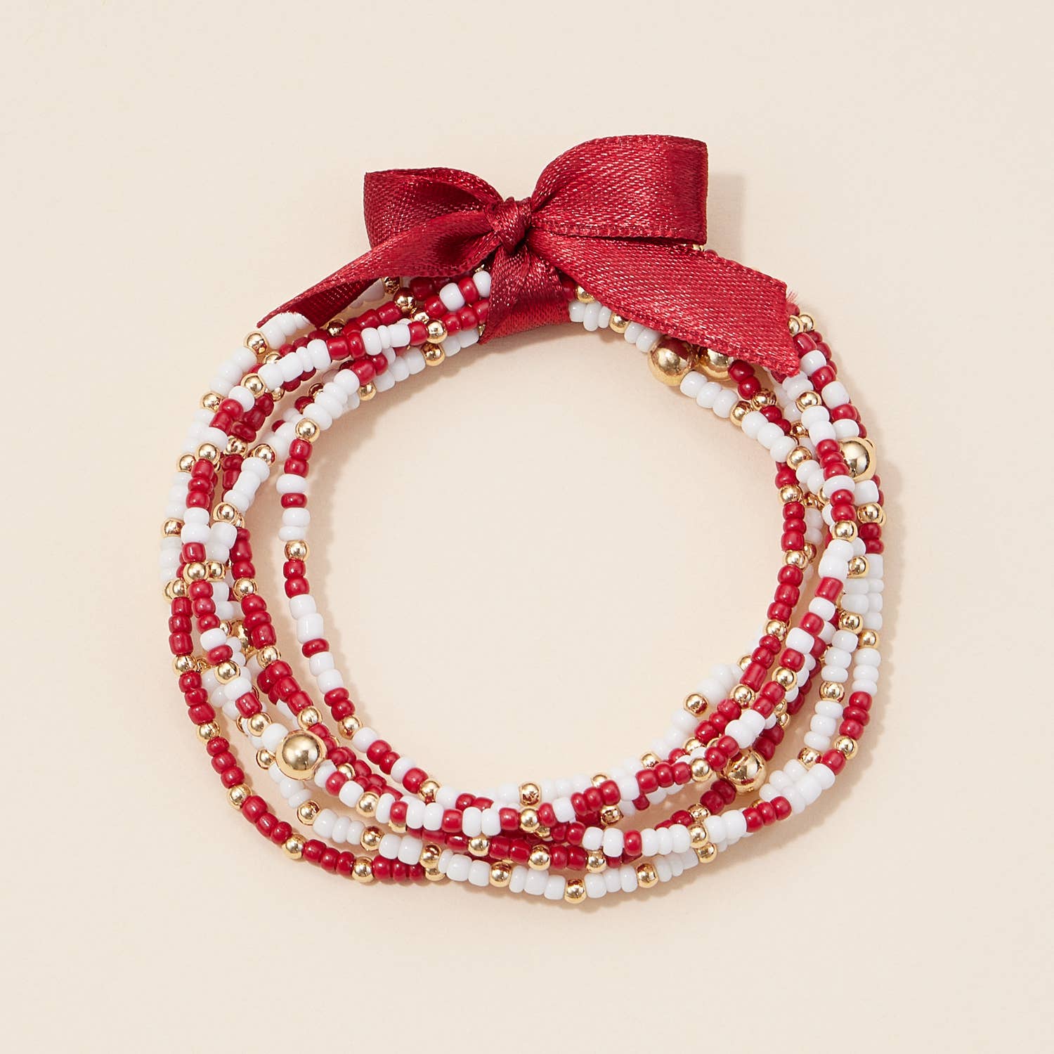 Game Day Seed Beaded Bracelet Set Secondary image
