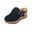 Women's Yellow Box Mulani black suede closed-toe slip-on clog