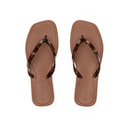 Women's REEF Solaye water-friendly flip-flops in tortoise brown print