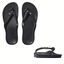 Archies Arch Support Flip Flops Crystal Black by ARCHIES FOOTWEAR LLC are displayed from top and side angles on a white background, showcasing their supportive design and built-in arch support.