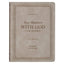 The Devotional 10 Minutes with God for Women Faux Leather by Christian Art Gifts is shown with a taupe stitched cover and decorative border, making it a beautiful daily devotional for women seeking daily inspiration.