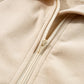 Zip Up Stand Collar Ribbed Thumbhole Sleeve Sweatshirt - 12 colors to choose from