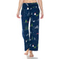 A person wearing Leggings Depot Buttery Soft Print Pajama Pants with holiday-themed snowmen, Christmas trees, reindeer, and an elastic waistband stands barefoot against a white background.