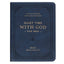 Blue Devotional Quiet Time with God for Men Faux Leather book with “Quiet Time With God For Men” and Mike Beaumont embossed on the cover, serving as a daily devotional for men.