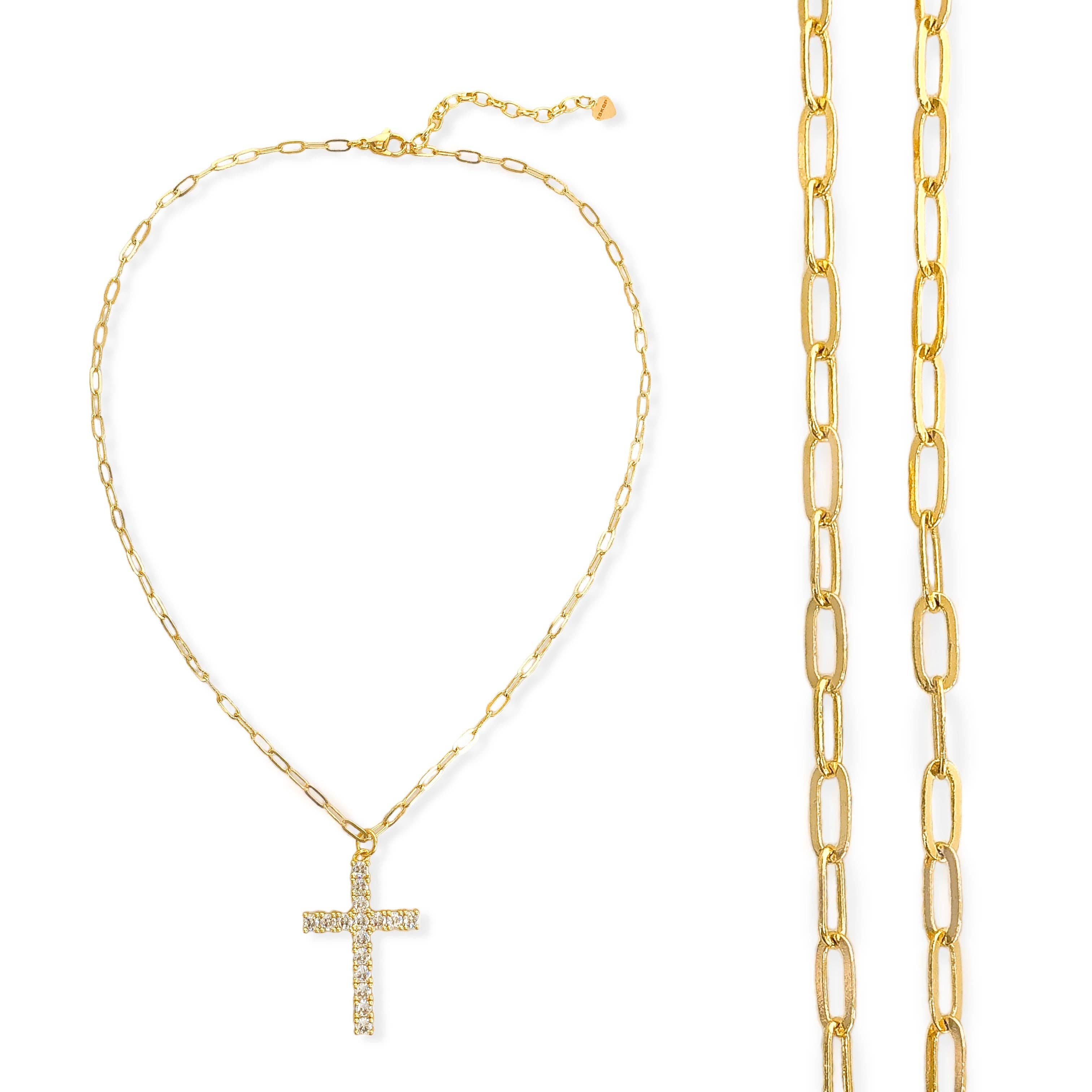 CZ Cross Necklace Secondary image