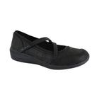 Women's black Skechers Arya casual comfort shoe with streamlined silhouette