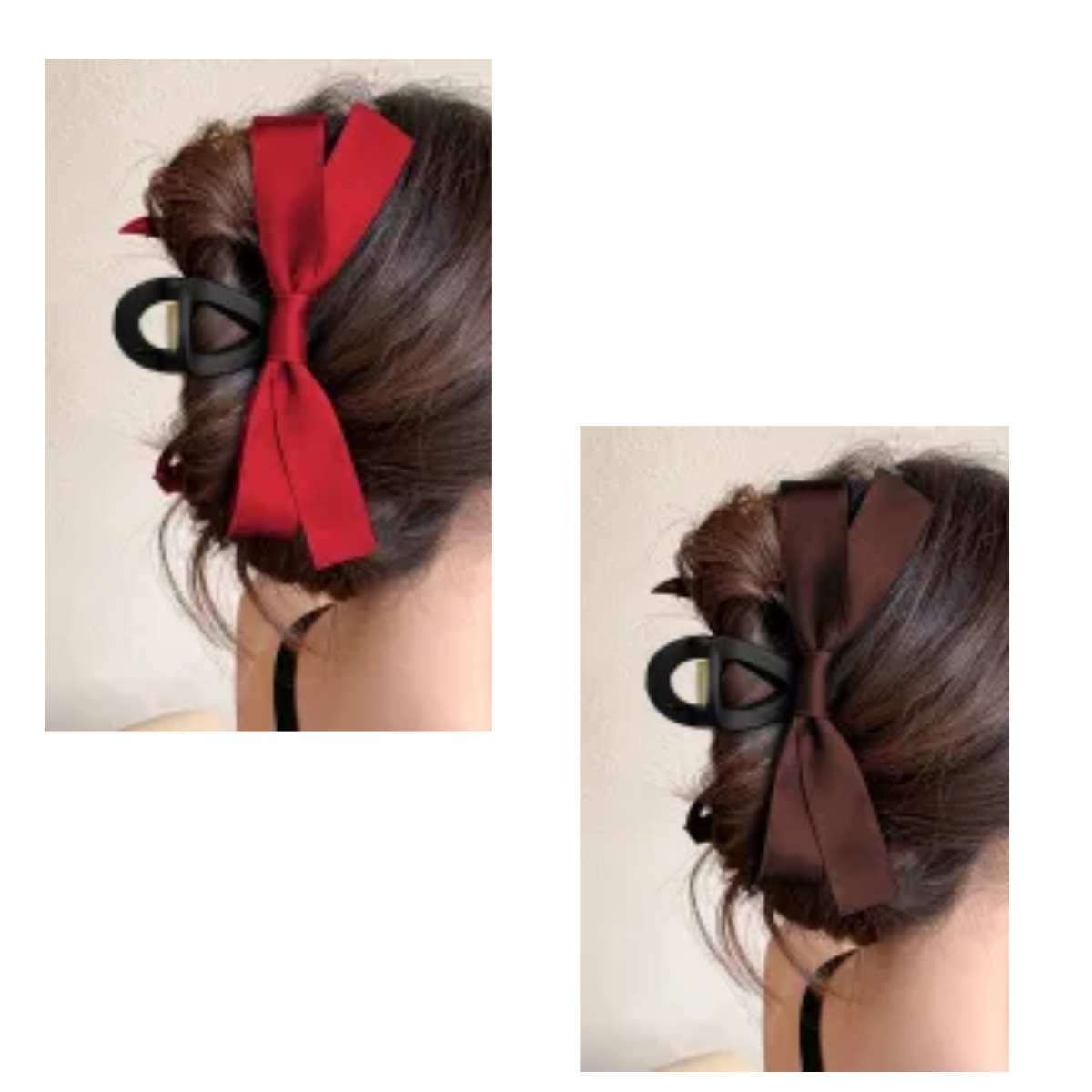 Hair Claw Clip with Side Bows Secondary image