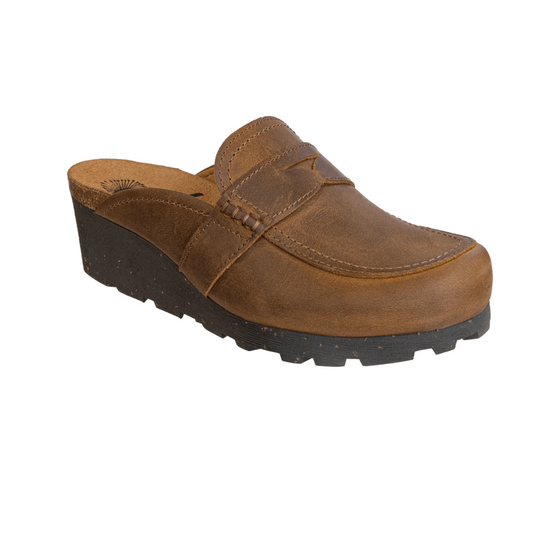 Homage Wedge Clog in Brown by OTBT