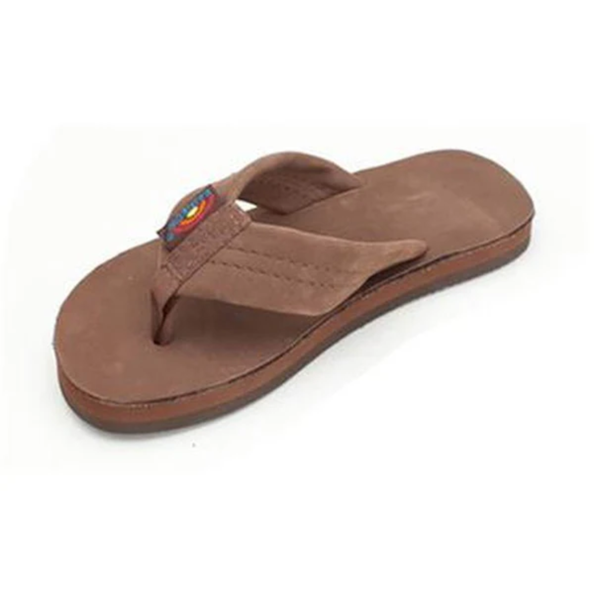 Rainbow KIDS Leather Flip Flops in EXPRESSO Main image