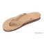 Double Layer Thin Strap Leather flipflops in Sierra Brown by Rainbow Sandals