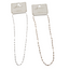 Two SPECIAL EFFECTS 16-inch Small Bead Station Necklaces on display cards: one gold-toned and one silver-toned, both showcasing small beads along the chain.