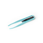 Light blue Lemon Lavender Light Up Tweezer with a central push-button for a precision grip.