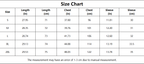 The Suhkasana Relaxed Fit Short Sleeve Rayon Blend Tee Women size chart (S–2XL) lists length, chest, and sleeve in inches and cm. Measurements may vary by 1–3 cm.