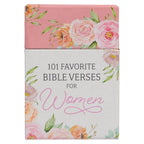 The Box of Blessings Favorite Bible Verses for Women from Christian Art Gifts features charming pink and white floral designs and makes a thoughtful addition to any Christian gift collection.