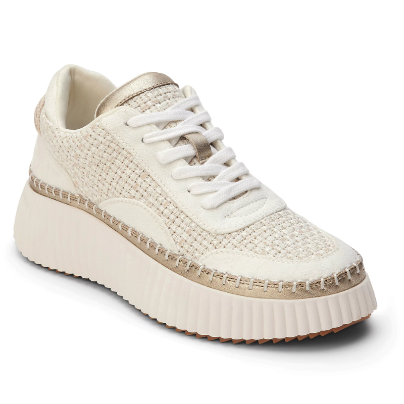 A cozy MATISSE GO TO NATURAL sneaker with woven details, perfect for women on the go.